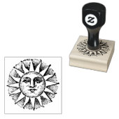 Vintage Sun Face Rubber Stamp Gummistempel (Stempel)