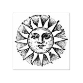 Vintage Sun Face Rubber Stamp Gummistempel (Prägung)