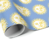 Vintage Sun Geschenkpapier (Rolleneckpunkt)