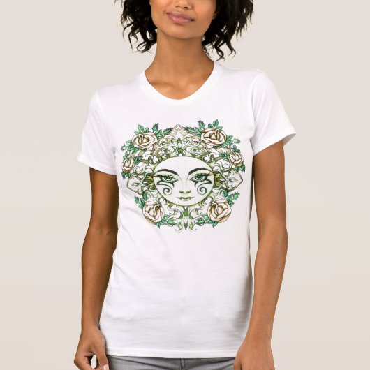 Vintage Sun-Göttin T-Shirt (Vorderseite)