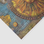 Vintage Sun Map Junk Journal Decoupage Seidenpapier (Ausschnitt)