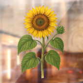 Vintage Sunflower Fensteraufkleber (Blatt 2)