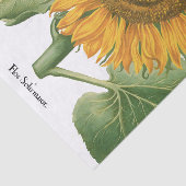 Vintage Sunflower Flower by Basilius Besler Seidenpapier (Ausschnitt)