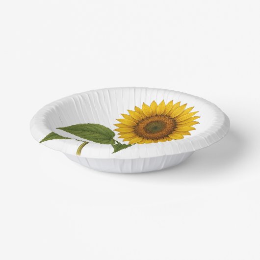 Vintage Sunflower Pappteller (Gewinkelt)