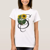 Vintage Sunflower S Initial T-Shirt (Vorderseite)