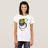 Vintage Sunflower S Initial T-Shirt (Vorne ganz)
