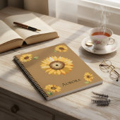 Vintage Sunflower – Warm, Nostalgic Floral Design Notizblock