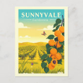 Vintage Sunnyvale California Postkarte (Vorderseite)