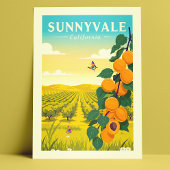Vintage Sunnyvale California Postkarte