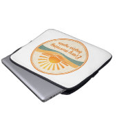 Vintage Sunrise Motivation Art Laptopschutzhülle (Vorne Knopf)