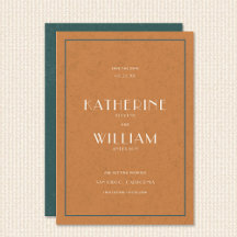 Vintage Sunset Coastal Ocean Deco Retro Wedding