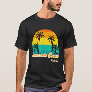 Vintage Sunset Pensacola Beach Florida Summer Vaca T-Shirt