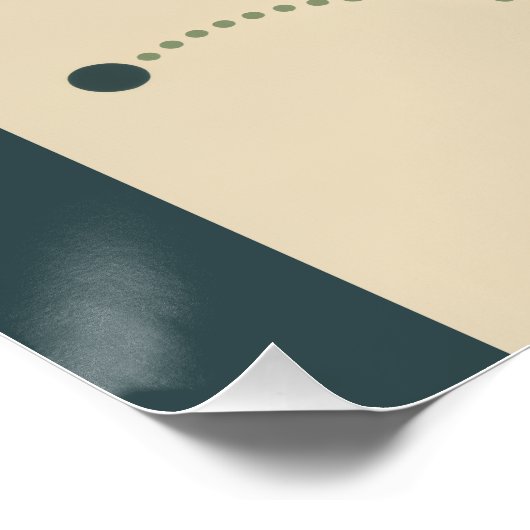 Vintage Sunset Poster (Ecke)