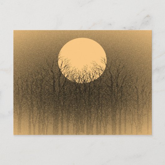 Vintage Sunset-Postkarten Postkarte (Vorderseite)