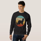 Vintage Sunset Retro Otter Sea Animal Sweatshirt (Vorne ganz)