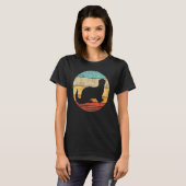 Vintage Sunset Retro Otter Sea Animal T-Shirt (Vorne ganz)