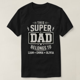 Vintage Super-Daddy gehört den Söhnen T-Shirt
