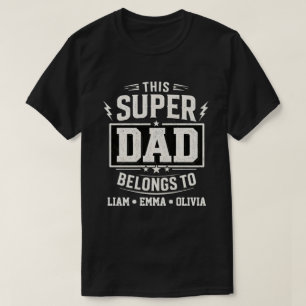 Vintage Super-Daddy gehört den Söhnen T-Shirt