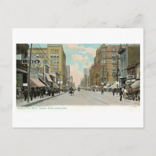 Vintage Superior Street, Duluth, Minnesota Postkarte