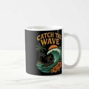 Vintage-Surf-Catch-The-Wave-Retro-Welle-Surfer-Str Kaffeetasse