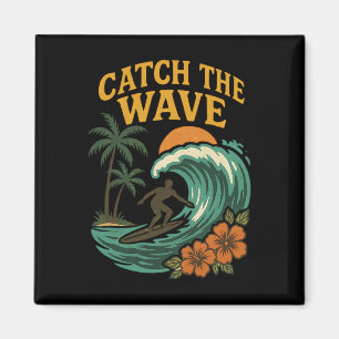 Vintage-Surf-Catch-The-Wave-Retro-Welle-Surfer-Str Magnet