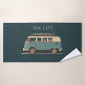 Vintage-Surf-Van – Retro-Camper-Design Badehandtuch (Badehandtuch)