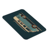 Vintage-Surf-Van – Retro-Camper-Design Magnet (Rechte Seite)