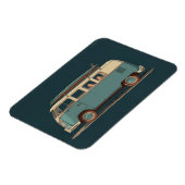 Vintage-Surf-Van – Retro-Camper-Design Magnet (Linke Seite)