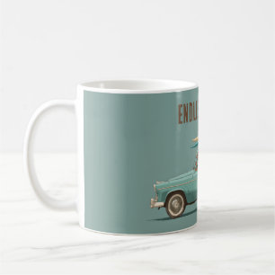 Vintage Surf Wagon – Retro Strandauto Kaffeetasse