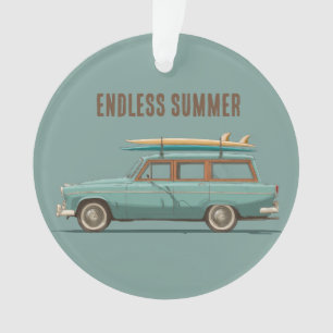 Vintage Surf Wagon – Retro Strandauto Ornament