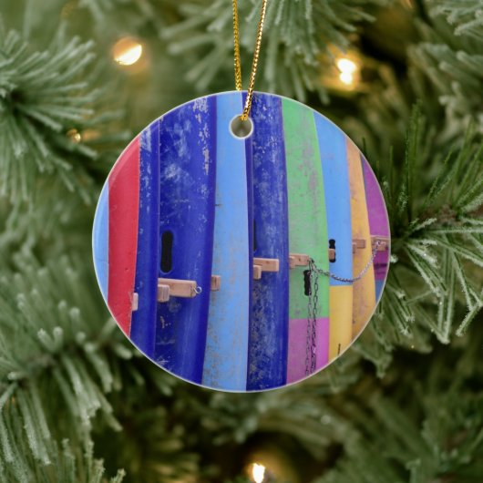 Vintage Surfboards Keramik Ornament (Baum)