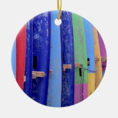 Vintage Surfboards Keramik Ornament (Vorne)