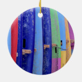 Vintage Surfboards Keramik Ornament (Hinten)