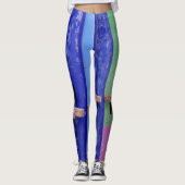 Vintage Surfboards Leggings (Vorderseite)