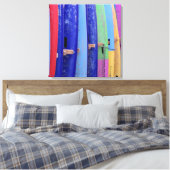 Vintage Surfboards Leinwanddruck (Insitu (Schlafzimmer))