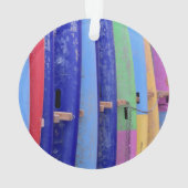 Vintage Surfboards Ornament (Rückseite)