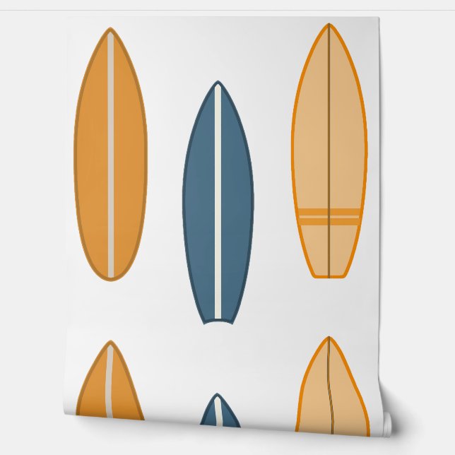Vintage-Surfboards Wallpaper Tapete (Abrollen)