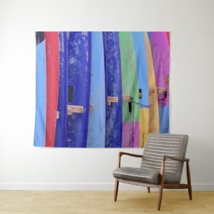 Vintage Surfboards Wandteppich