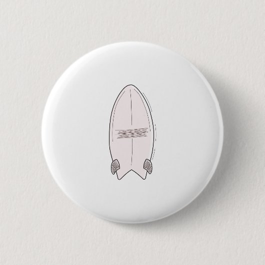 Vintage-Surfbrett Button (Vorderseite)