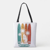 Vintage-Surfbrett Endless-Sommer-Ästhetik Tasche (Rückseite)