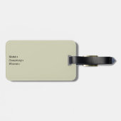 Vintage Surfbretter am Strand Gepäckanhänger (Rückseite horizontal)