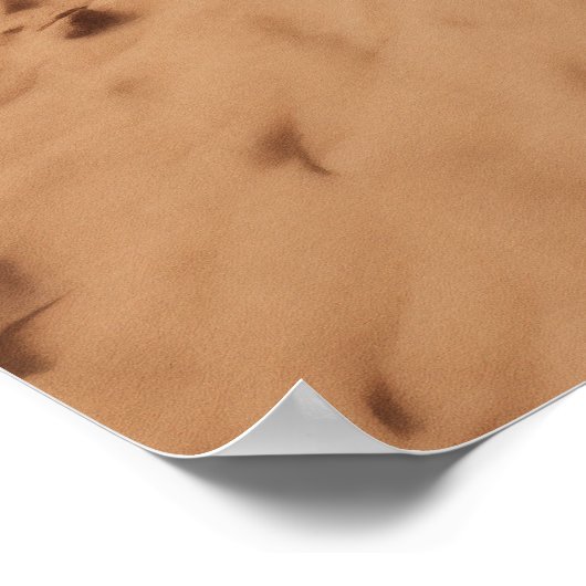 Vintage Surfbretter am Strand Poster (Ecke)