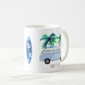 Vintage Surfbretter im Retro-Look Kaffeetasse (VorderseiteRechts)