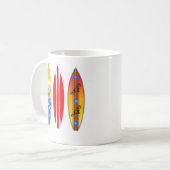 Vintage Surfbretter Kaffeetasse (Vorderseite Links)