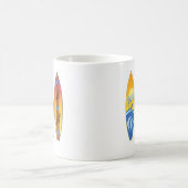 Vintage Surfbretter Kaffeetasse (Mittel)