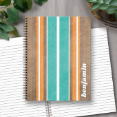 Vintage Surfbretter - subtiler Holzhintergrund Notizblock