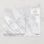 Vintage Surfdamen Viele Beach Australien Postkarte (Rückseite)