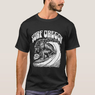 Vintage-Surfen Oregon-Surfen Sasquatch-Surfer  T-Shirt
