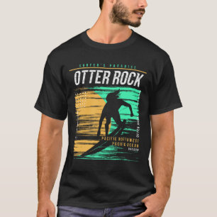 Vintage-Surfen Otter Rock Oregon-Küste Surfer Pa T-Shirt