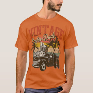 Vintage Surfer Dude Retro Sunset, Lifesaver Tower  T-Shirt